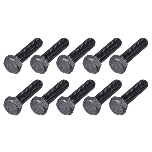Hex Bolts 10Pcs (M10-1.5x40mm), 8.8 Grade Carbon Steel Fully Threaded Black Oxide Hex Head Screw for Furniture Repair