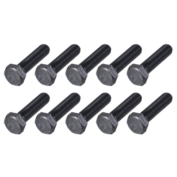 Hex Bolts 10Pcs (M10-1.5x40mm), 8.8 Grade Carbon Steel Fully Threaded Black Oxide Hex Head Screw for Furniture Repair
