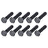 Hex Bolts 10Pcs (M10-1.5x40mm), 8.8 Grade Carbon Steel Fully Threaded Black Oxide Hex Head Screw for Furniture Repair
