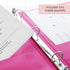 BAZIC 3 Ring Binder 1.5" Economy View Binders Organizer - Fuchsia, Round Ring, Holds 250 Sheets, 2-Count