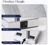 3 Dimmable Bulb Soilsiu Bedside Lamp with USB Ports - Touch Control Table Lamp for Bedroom with USB C+A Charging Ports