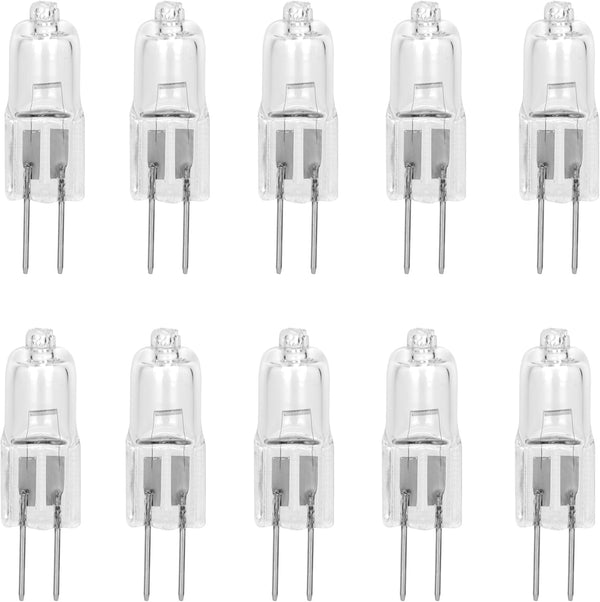 Pack of 10 - 10 Watt 6V JC G4 Base Halogen Lamp