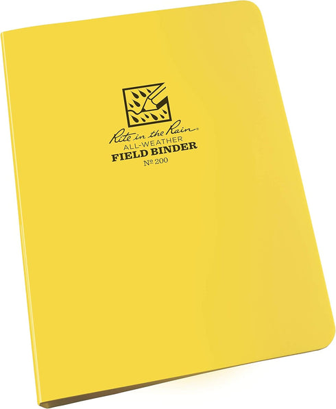 Field Ring Binder, 1/2" Capacity, 7.875 x 5.625 x 0.75, Yellow