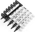 Permanent Markers Bulk Fine Tip 82 Pack, Waterproof Markers, Premium Smear Proof Pens for School, Office, Home