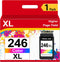 NineLeaf Remanufactured Ink Cartridge for Canon CL-246XL, Compatible with PIXMA MX492, 1 Pack, Tri-Color