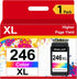 NineLeaf Remanufactured Ink Cartridge for Canon CL-246XL, Compatible with PIXMA MX492, 1 Pack, Tri-Color
