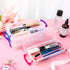 Crtiin 12 Pack Clear Plastic Pencil Box, Large Capacity Pen Case, Stackable Storage Organizer Box for Office Supplies,
