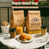300 Pack 11.8x4.7x3.5in Packaging, Kraft Paper Bread Bags for Homemade Bread w/Clear Window & Seal Stickers | Medium