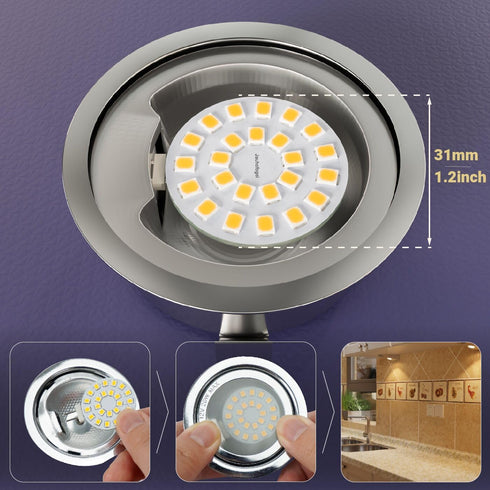 G4 LED Bulb Warm White 3000K 2W - 20 Watt Halogen JC Bulb Replacement G4 Bi Pin Bulb - LED Appliance Bulb Range Hood 20W 12V G4 Base T3 - 12 Volt ac/dc Under Cabinet Puck Light Bulbs - 6 Pack by JAUHOFOGEI