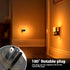 2 Pack Dimmable 3CCT Amber/3000K/5000K 360 Briignite Night Lights Plug into Wall, Night Light for Kids, Adjustable