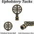 Runseaway 2PCS Oriental Lamp Finial, Antique Brass Happiness Symbol Decorative Cap Knob for Asian Lamp Shades, Solid