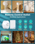 ELECTOP Remote Control Outlet, 15A/1500W Wireless Power Switch, Long Range Electrical Switch for Lights and Appliances