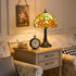 6 Inch Dimmable Bulb 2700K E27 Style Table Lamp with Stained Glass Sunflowers Small Antique Desk Lamp Bedside