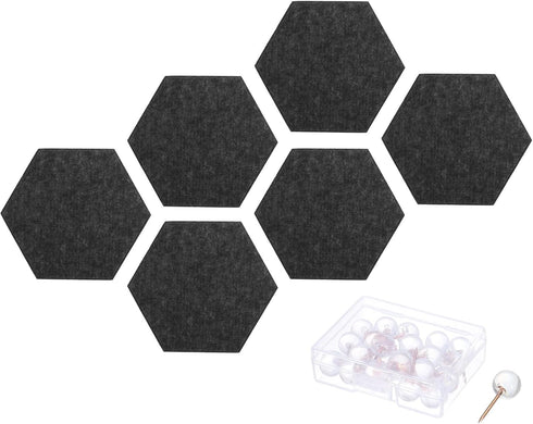 DMiotech 6 Pack Black Felt Bulletin Board 12 Inch X10 Inch for Sound Proofing Wall Panels Home Recording Studio