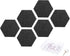 DMiotech 6 Pack Black Felt Bulletin Board 12 Inch X10 Inch for Sound Proofing Wall Panels Home Recording Studio