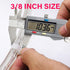 100 Pack 3/8 inch Rope Light Clips, with Stainless Steel Screws, Cable Clip Wire Clamp for Wire Management, P-Type