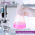 Plastic Erlenmeyer Flask Set with Screw Cap, 25ml Molded Graduations, 12 pcs