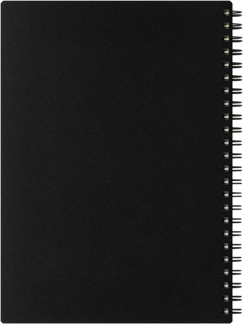 Maruman MNEMOSYNE Notebook 8.27 x 5.83 Inches (A5), 80 Sheets, 8mm Ruled 24-Line, Black, 1 ea. (N175)