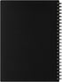 Maruman MNEMOSYNE Notebook 8.27 x 5.83 Inches (A5), 80 Sheets, 8mm Ruled 24-Line, Black, 1 ea. (N175)