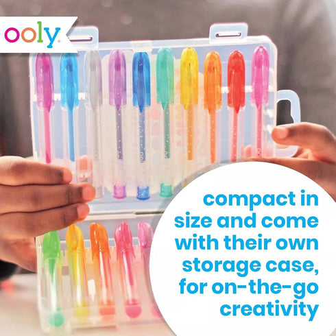Ooly Scented Mini Doodlers Gel Set of 20 Pens, Glitter, Neon and Pastel Scented for Kids and Adults Art Supplies