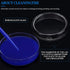 Weewooday 10 Packs Sterile Glass Petri Dishes Set, High Borosilicate Lab Petri Plates with Lids, Clear Tissue Culture