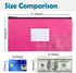 7 Pack 11.25" 6.25" 7 Money Bags with Zipper for Cash | x | Colors | Bank Deposit Bags, Cash Pouches with Zipper, Cash