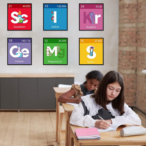 Zonon 10 Set Pcs Science Bulletin Board Scientist Posters Classroom Decoration Banner Classroom Wall Decoration
