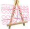 Changeable Letter Board with 190 Letters, 1" Pink Felt & Plastic Message Board