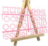 Changeable Letter Board with 190 Letters, 1" Pink Felt & Plastic Message Board