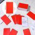 Cholemy 50 Pack Small Notepad, 3 x 5 Inch Mini Spiral Notebook, Lined Memo Pads, 75 Sheets, Red for Office School