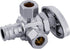 (Pack of 2) EFIELD Multi-turn Dual Outlet Angle Stop Valve, 1/2" Expansion F1960 Pex-a Pipe Inlet x (3/8 inch x 3/8