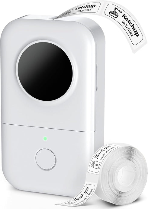 Phomemo D30 Bluetooth Wireless Mini Pocket Label Printer, Rechargeable Labeler Compatible with iPhone/Android