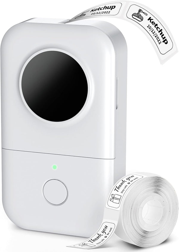 Phomemo D30 Bluetooth Wireless Mini Pocket Label Printer, Rechargeable Labeler Compatible with iPhone/Android