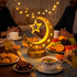 Cinnvoice 2026, Ramadan Decorations Moon Ramadan Lights for Table Home Crescent Lunar Moon Lamp for Eid Mubarak Decor