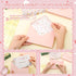 50 Pack Set Thboxes Pink Baby Shower Thank You Cards with Envelopes and Stickers for Girl, Thank You Notes
