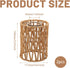 2 4.65.9 inch CHGCRAFT Pcs Rattan Lamp Shade Woven Lampshade Replacement Lamp Covers for Pendant, Table, Wall and Floor