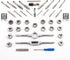 80-Piece Premium SAE and Metric Tap and Die Set - SAE #4 to 1/2” and Metric M3 to M12, Complete Threading Kit with