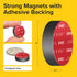X-Bet Strong Magnets – Round Heavy Duty Craft Magnets with Adhesive Backing, 20pcs, 0.7 Inch