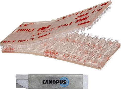 Canopus Hook and Loop SJ3560, 1in x 2in, 12 Pack Waterproof Reclosable Fastener Pads
