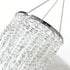 8.6 inches Sparkling Iridescent Beaded Chandeliers Diameter for Wedding Centerpiece Living Room Bedroom Event Party