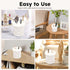 2 1 Double Plush Lined Glasses Holder Stand & in Eyeglass Holder for Nightstand Desk Table Storage Organizer