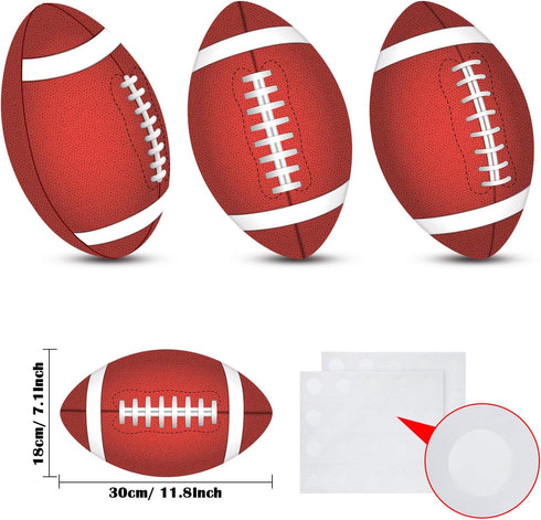 Frienda Football Cutout Large Classroom Bulletin Board Decoration, 15 Pcs Football Game Cutouts for School Decor