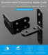 8Pcs 2 2 Inch 90 Bonsicoky L Bracket Right Angle Corner Brace, Stainless Steel x Joint Right Angle, Black Degree Shelf