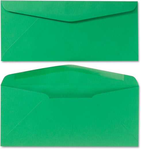Quality Park #10 Traditional Colored Envelope, Green, 25 per Pack (11135)