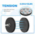 1.7" 19LBS 1/4"-20UNC MECCANIXITY Dia Rubber Coated Magnets, Anti-Scratch Flag Magnet Base with Female Threaded Studs