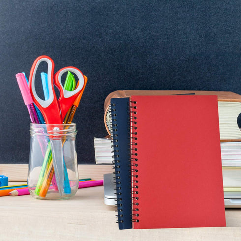 Zealor 6 Pack Soft Cover Notebooks, 8.3 x 5.5 inches, Lined Paper, 120 Pages, Memo Notepads for Office, School, Travel