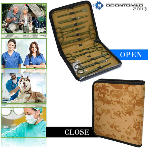 OdontoMed2011 Dissection Kit, 24 Pcs Advanced Lab Kit for Anatomy & Biology Students