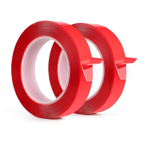 EBANKU 2 Packs Double Sided Mounting Tape, Reusable Heavy Duty Strong Sticky for Home, Wall, Office Decor (32.8FT/10M)