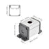 uxcell Single Holes 16mm Aluminum Switch Button Station Box with a PG7 Cable Gland and Mounting Base