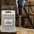 10-Piece 7/32" M35 Cobalt Drill Bits, Jobber Length Twist Drill Bit Set for Hard Metal, Stainless Steel, Wood